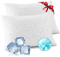 Cooling Pillows for Sleeping 2 Pack, King Size Adjustable Shredded Memory Foam by WGAKCED