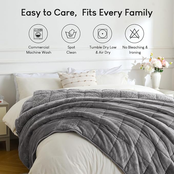 Cottonblue Weighted Blanket for Adults Weighted Blankets 20lbs for Sleeping and - Image 8