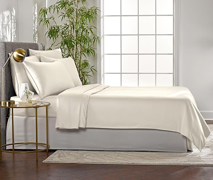 Pure Bamboo Full Sheets, Genuine 100% Organic Viscose Derived from Bamboo Bed - Image 4