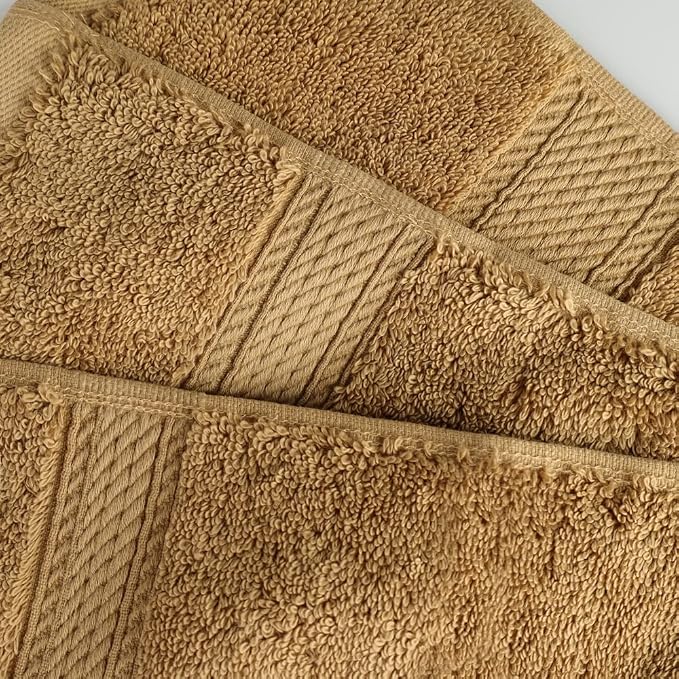 SUPERIOR Egyptian Cotton Pile Hand Towel Set of 4, Ultra Soft Luxury Towels - Image 5
