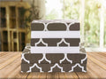 Elegant Comfort Luxury Soft Bed Sheets Quatrefoil Pattern by ELEGANTCOMFORT