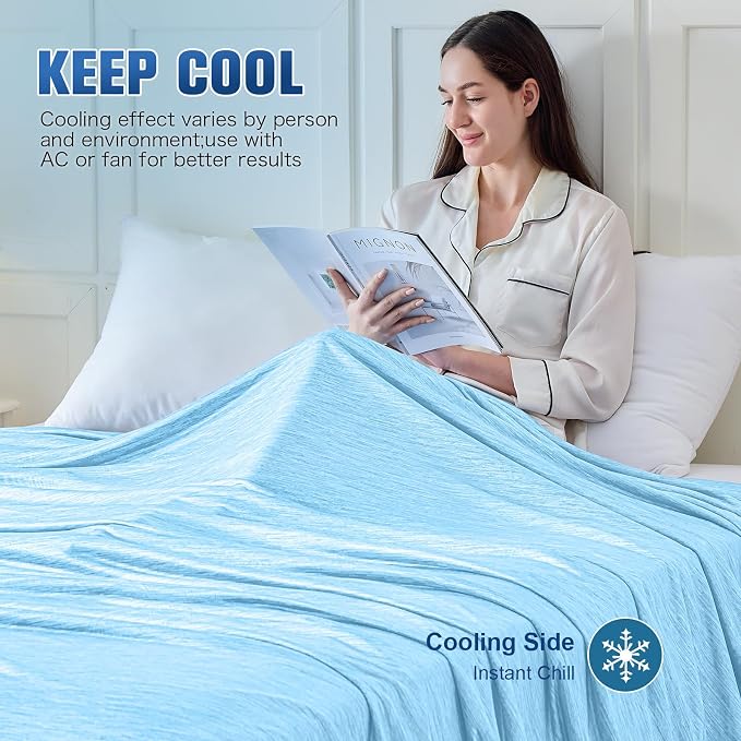 KMUSET Cooling Blanket Twin XL, Double Sided Summer Cooling Blankets - Image 5