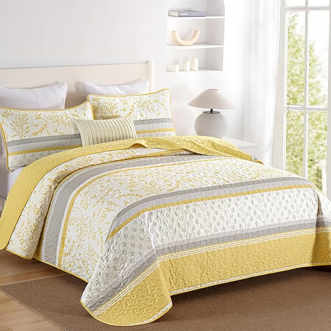 DJY Striped Quilt Set King Size - Image 2