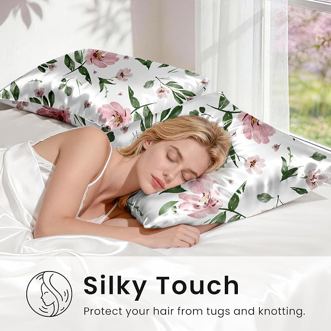 EXQ Home Satin Pillowcase for Hair and Skin Queen - Image 4