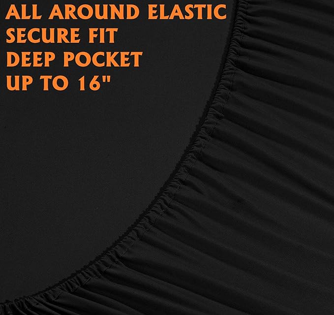 Elegant Comfort Luxury Soft Bed Sheets 1500 Premium Hotel Quality Microfiber - Image 4