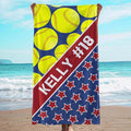 Personalized Beach Towel With Name, Custom Beach Towel with Text, Customized by JML