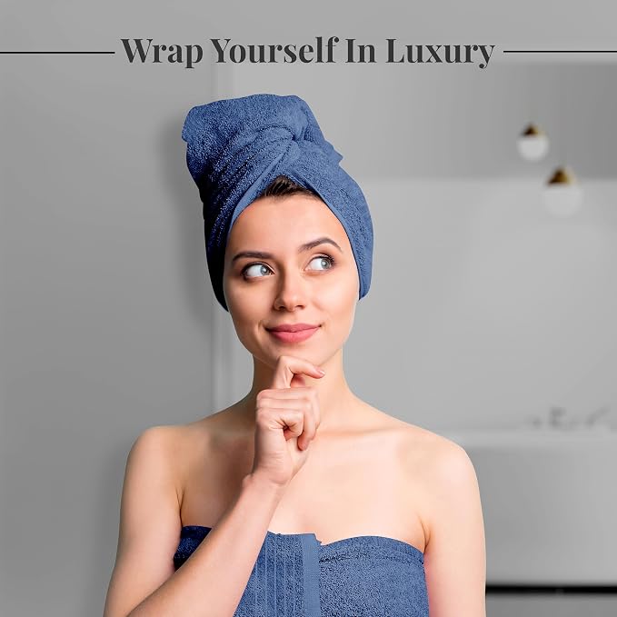 Tens Towels Pack of 8 Towels Set, 2 Extra Large Bath, 2 Hand, 4 Washcloths - Image 3