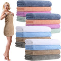 SmoothNovelty 16 Pack Microfiber Bath Towels Bulk 27'' x 60'' Oversized Size by SmoothNovelty