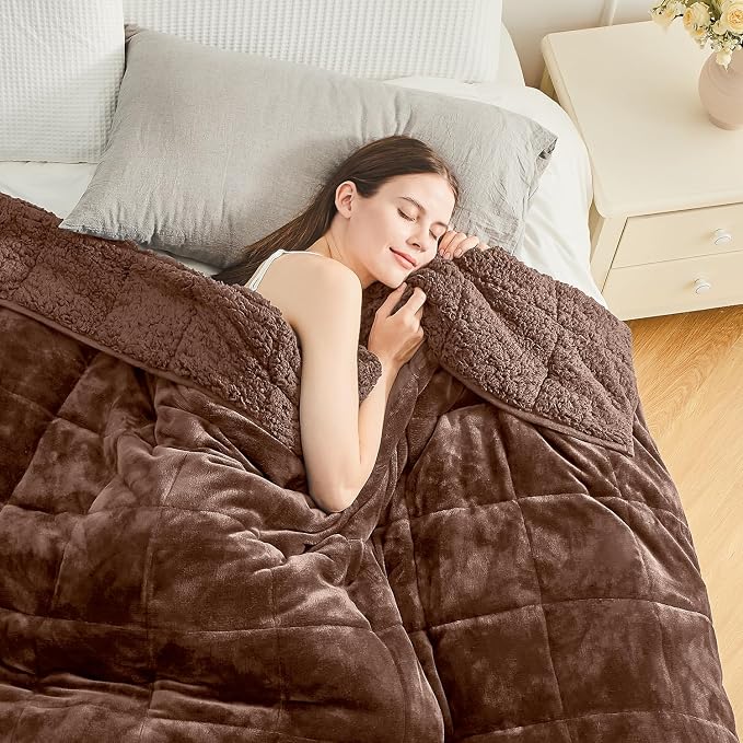 Cottonblue Weighted Blanket for Adults 20lbs Queen Size 60x80 in, Cozy Flannel - Image 9