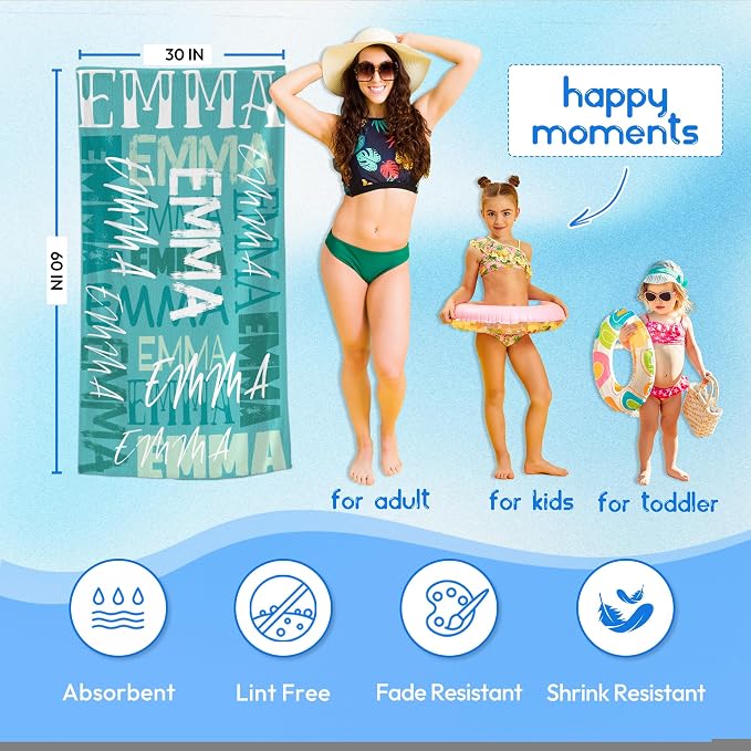 JML Personalized Beach Towel - Image 3