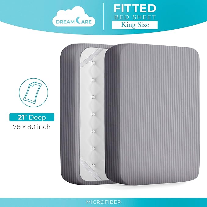 DREAMCARE King Fitted Sheet - Image 4