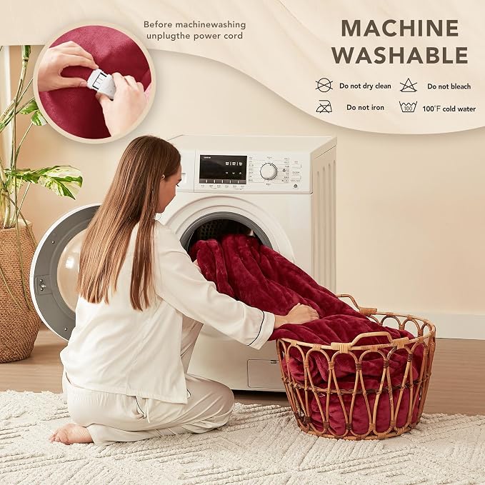 Homemate Electric Heated Blanket Twin Size - Image 7