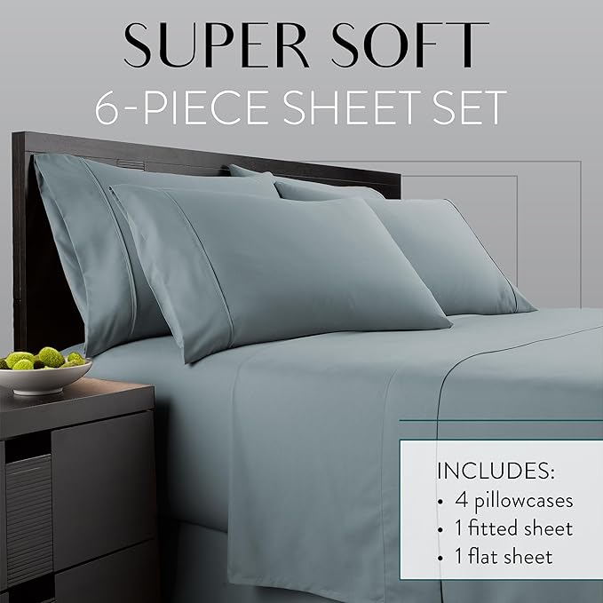 Danjor Linens Bed Sheet Set Cal King - Image 2