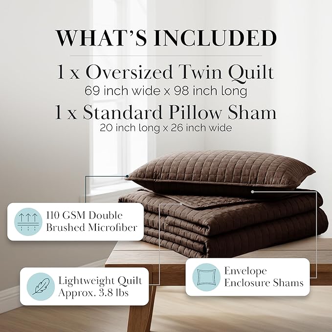 Southshore Fine Living, Inc. Twin XL Bedspread Quilt Set, Dorm Room Bedding - Image 2