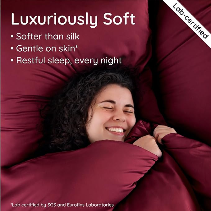 Bambaw 100% Viscose Derived from Bamboo Pillowcase King Size – Set of 2 Cooling - Image 4