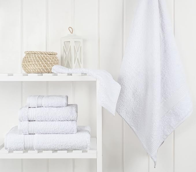 Cotton Paradise 6 Piece Towel Set, 100% Cotton Soft Absorbent Turkish Towels - Image 2
