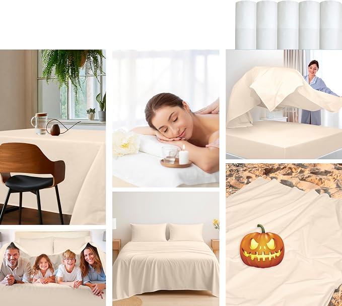 Royale Linens 100% Organic Cotton Full Flat Sheet Only - Image 8