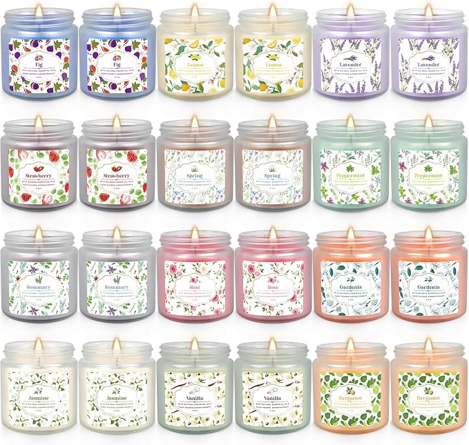 YOROXRG 24 Pack Scented Candles by YOROXRG