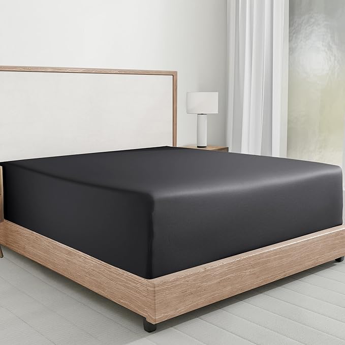 California Design Den King Size Bottom Fitted Sheet Only, Soft 100% Cotton by CaliforniaDesignDen