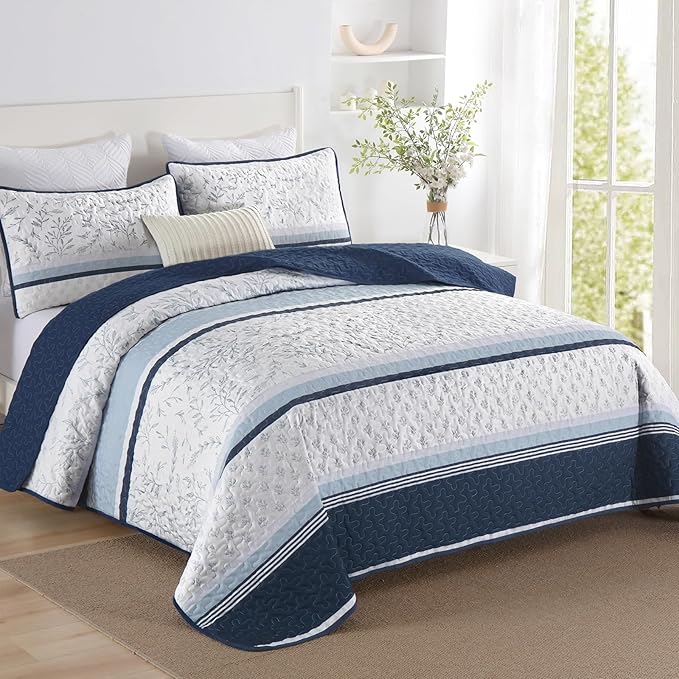 DJY Striped Quilt Set King Size - Image 2