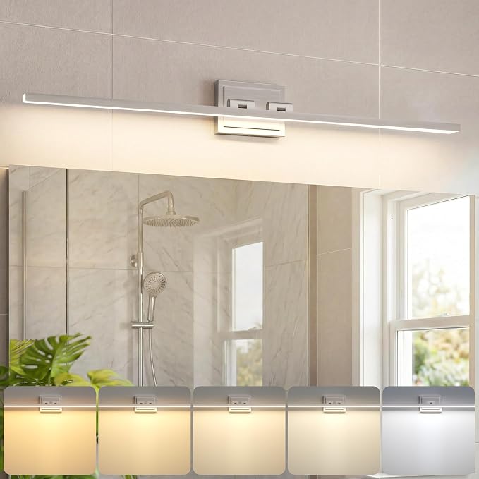 VOLISUN Modern Bathroom Vanity Light 39.4 inch, 24W Dimmable 5CCT Led Bathroom by VOLISUN