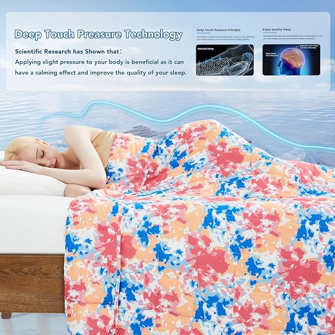 Topcee Weighted Blanket for Adults Queen Size Soft Cooling Heavy Blanket - Image 3