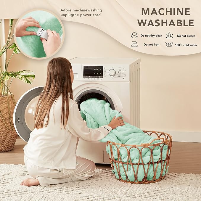 Homemate Electric Heated Blanket Queen Size - Image 7