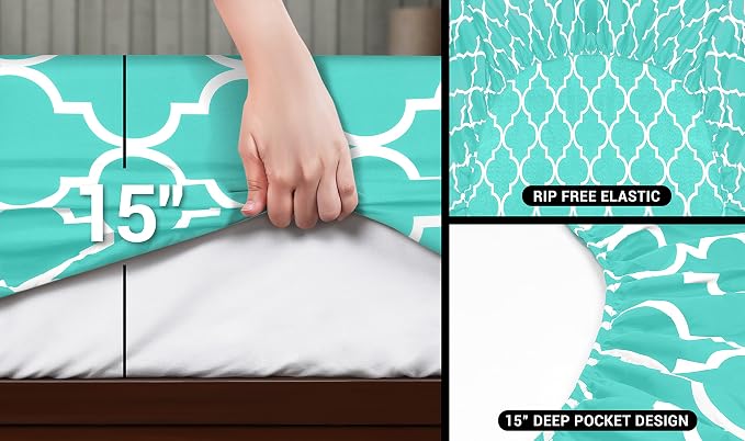 Utopia Bedding Queen Sheet Set, Soft Microfiber 4 Piece Bed Sheets - Image 4