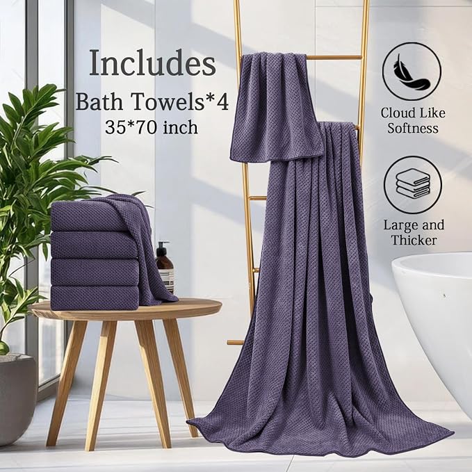 Extra Large Bath Towels Set 35x70 Inches - Image 6