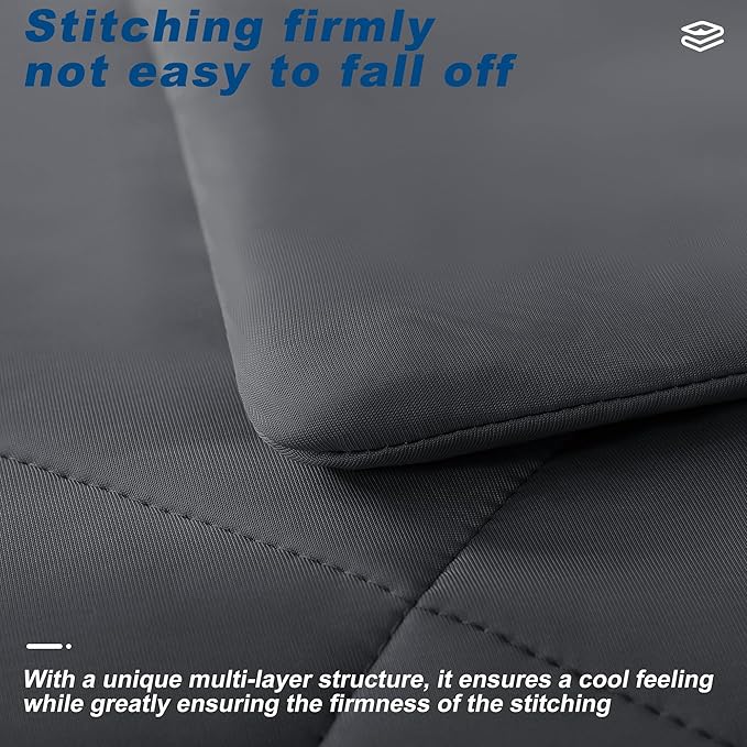Cooling Comforter King Size, Double-Sided Cold Tech Fabric Quilted Bed - Image 4