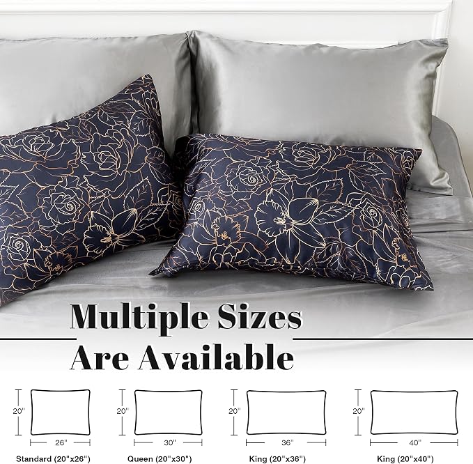 EXQ Home Satin Pillowcase for Hair and Skin Queen - Image 2