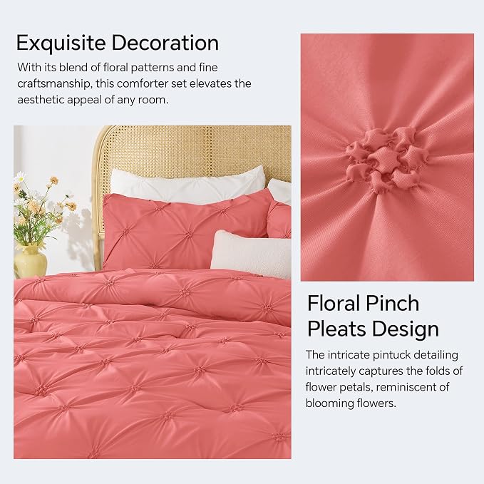 BEDELITE Coral King Size Comforter Set - Image 4
