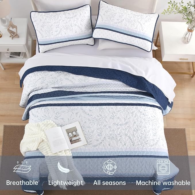 DJY Striped Quilt Set King Size - Image 4