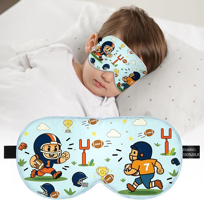Kids Sleep Mask – 100% Mulberry Silk Eye Mask by spacepower