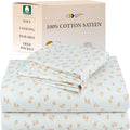 California Design Den Full Sheet Set Floral Pattern, 100% Cotton, Deep Pocket by CaliforniaDesignDen