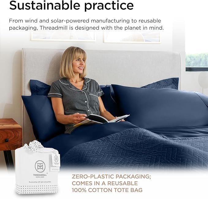 Threadmill Luxury 800 Thread Count King 100% Cotton Sheets - Image 7