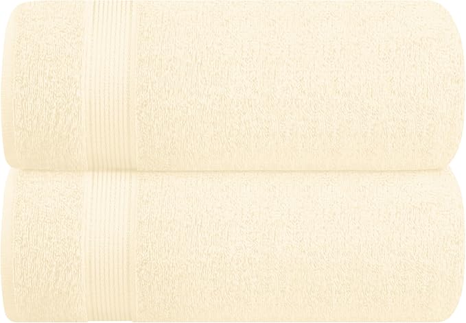 Belizzi Home Cotton 2 Pack Oversized Bath Sheet 35x70, Large Bath Sheet by Unknown