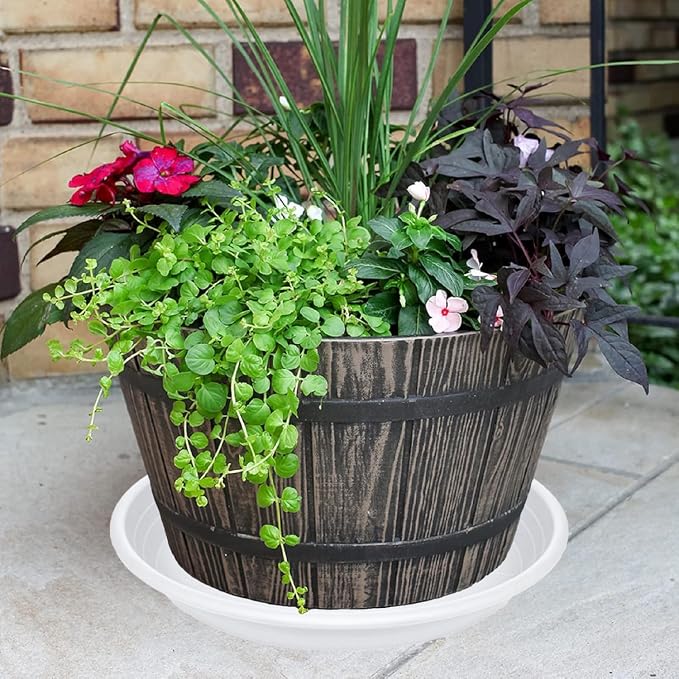 2 Pack of 19 inch Plant Saucer, Large Plant Tray, Heavy Sturdy Plant Drainage - Image 6