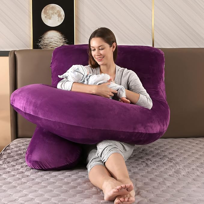 BATTOP Pregnancy Pillows for Sleeping, Full Body Pillow for Pregnancy Women - Image 2