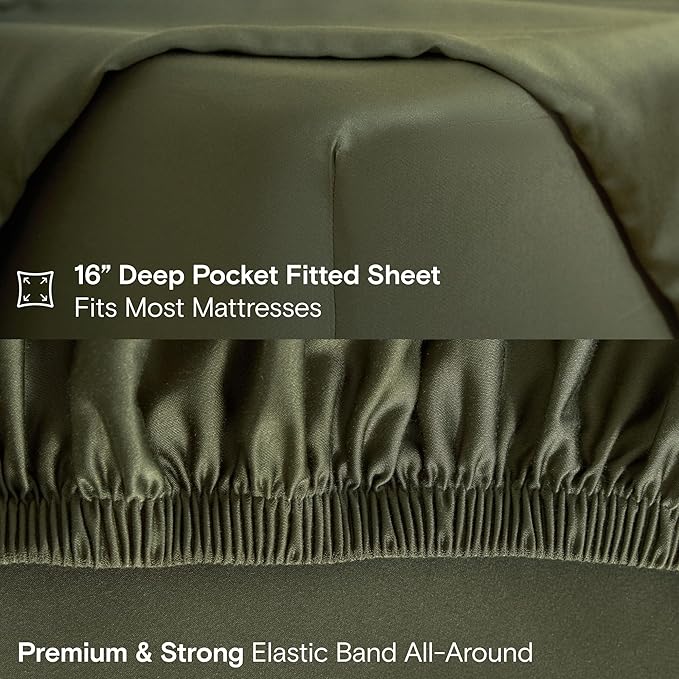 DOZ Sheet Set, 100% Viscose derived from Bamboo, Organically Grown, Buttery Soft - Image 5