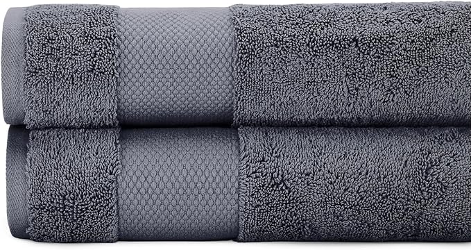 BIOWEAVES 100% Organic Cotton 700 GSM Plush Bath Towels 30" x 58" GOTS Certified by BIOWEAVES