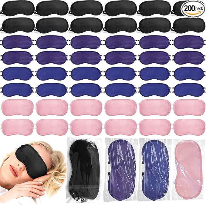Tarpop 200 Pcs Eye Mask Sleeping Blindfold Eye Cover by Tarpop