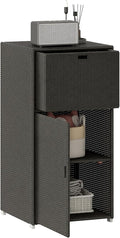 Outsunny Outdoor Towel Rack & Pool Storage Cabinet/Hot Tub Accessory Storage by Outsunny