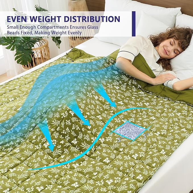 yescool Weighted Blanket for Adults Cooling Heavy Blanket for Sleeping Perfect - Image 3