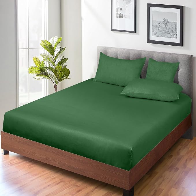 ROYALE LINENS 300 Thread Count 100% Long Staple Combed Cotton Fitted Sheet King - Image 6