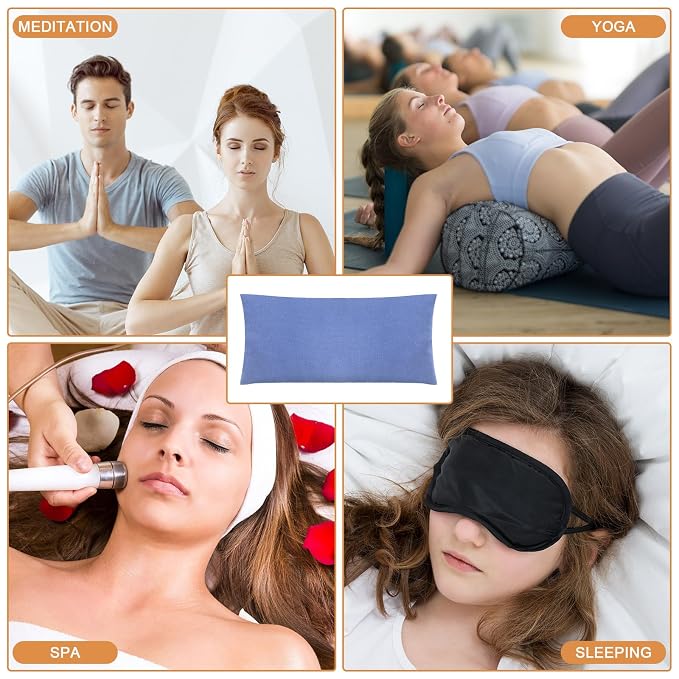 SmoothNovelty 6 Pack Washable Cotton Eye Pillow Case Removable Unscented - Image 6