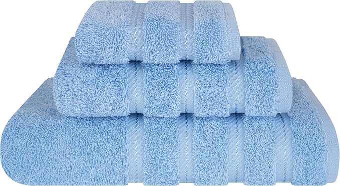 American Soft Linen Premium 3 Piece Towel Set, 1 Bath Towel 1 Hand Towel 1 by AmericanSoftLinen