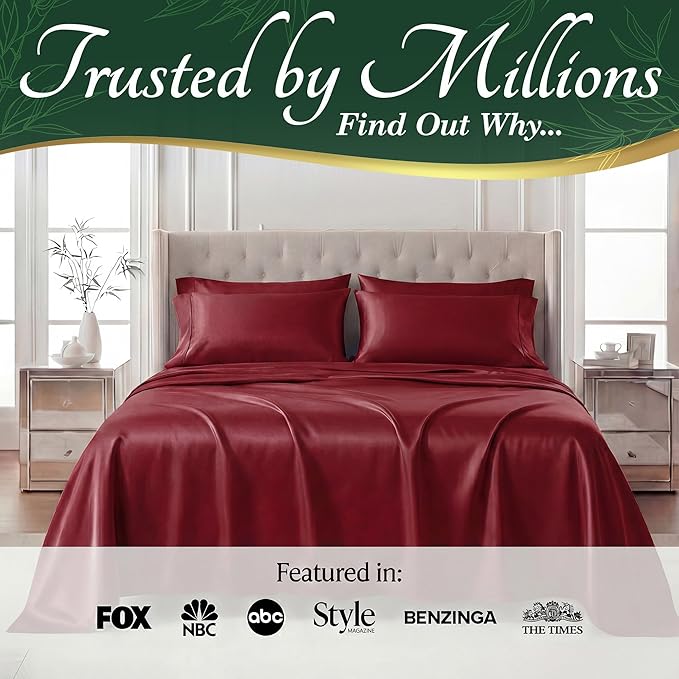DECOLURE 100% Viscose Derived from Bamboo Sheets Queen Size - Image 5