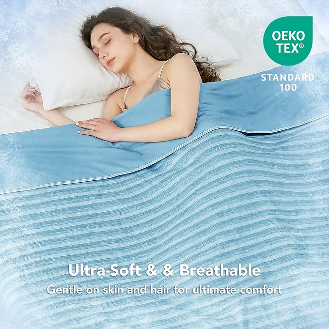 GOHERO Cooling Blanket King Size- 100"x90" Summer Cooling Throw Blanket - Image 2