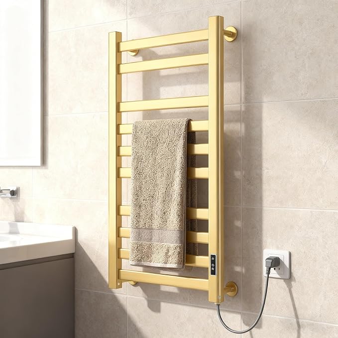Verida Towel Warmer Rack, Heated Towel Rack by WarmthstartswithVerida
